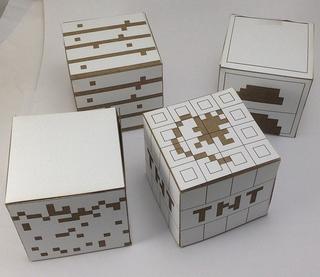 Интересный макет Блоки из картона для Minecraft для лазерной резки чертёж для ЧПУ