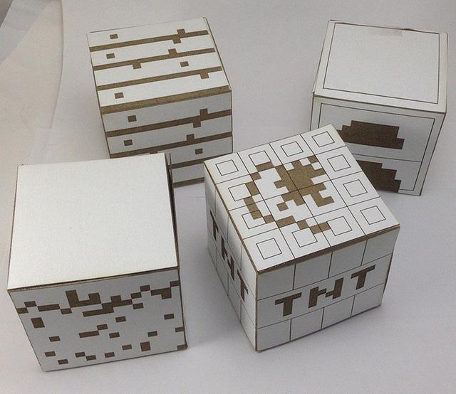 Макет Блоки из картона для Minecraft для лазерной резки чертёж для ЧПУ — изображение 1