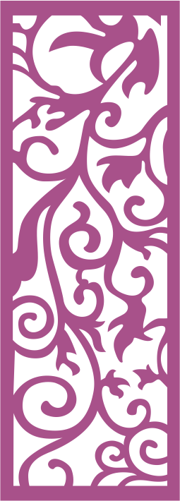 Интересный макет Векторный макет для лазерной резки  бесшовная панель 194