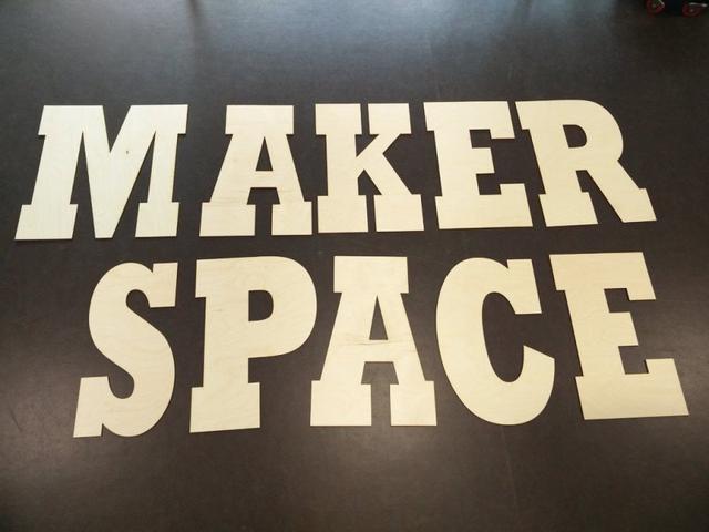 Макет Вывеска для maker space для лазерной резки — изображение 2