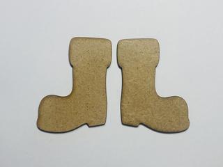Интересный макет Выкройка для лазерной резки незавершённых деревянных сапог Санта-Клауса