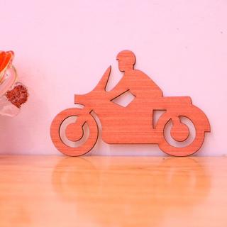 Интересный макет Вырезанная на станке форма мотоцикла для декора из дерева макет для лазерной резки