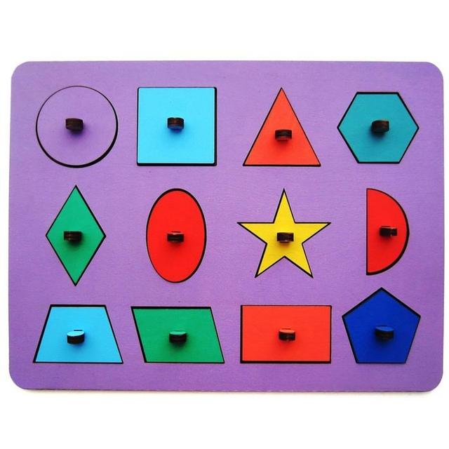 Макет Геометрическая доска-бизиборд с элементами для лазерной резки детская развивающая игрушка — изображение 3