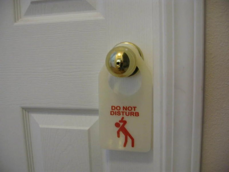 Макет Дверной подвес Do not disturb для лазерной резки файл dxf вариант 2