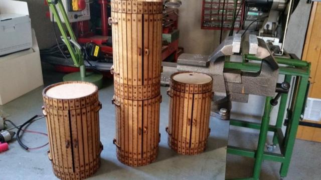 Макет Двойная бочка-каска для лазерной резки — изображение 4