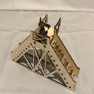Интересный макет Двусторонний макет лестницы для лазерной резки 3 мм файл SVG