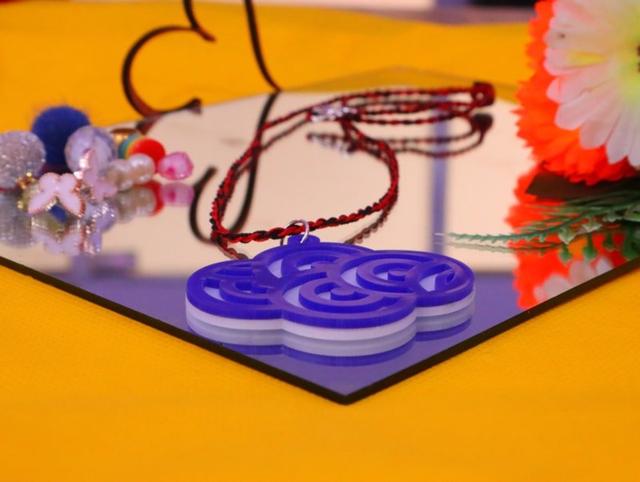 Макет Двухслойное колье макет для лазерной резки файл dxf — изображение 8