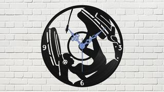 Интересный макет Девушка в наушниках Чертёж для виниловой записи на часах макет для станка