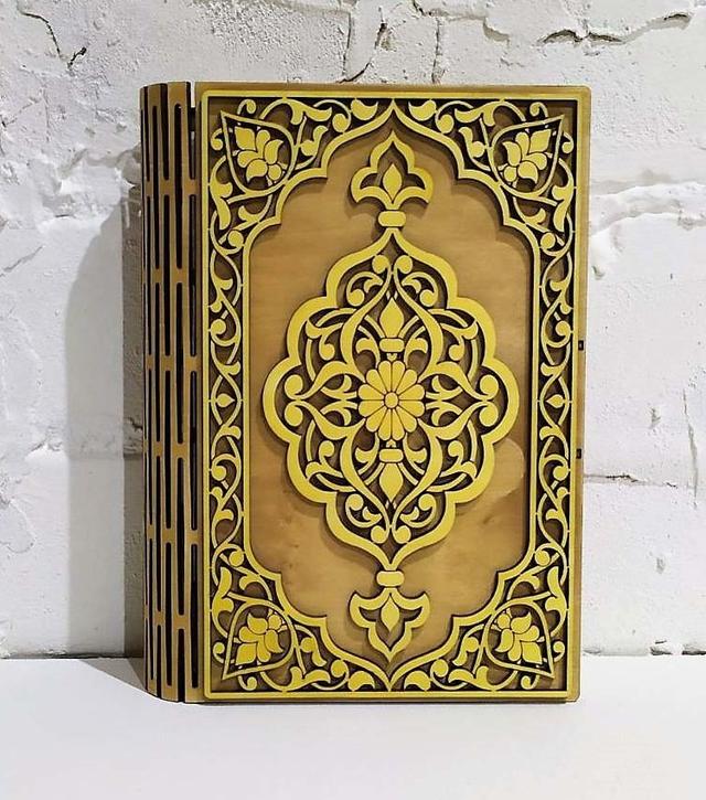 Макет Декоративная коробка для книг из берёзовой фанеры макет для лазерной резки