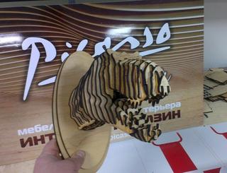Интересный макет Декоративная панель с изображением головы динозавра для лазерной резки файл dxf