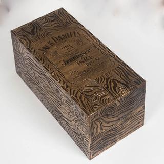 Интересный макет Деревянная коробка для виски Jack Daniels макет для лазерной резки с гравировкой