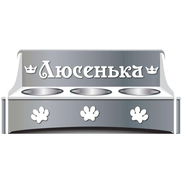 Макет Деревянная подставка для миски для домашних животных макет для лазерной резки