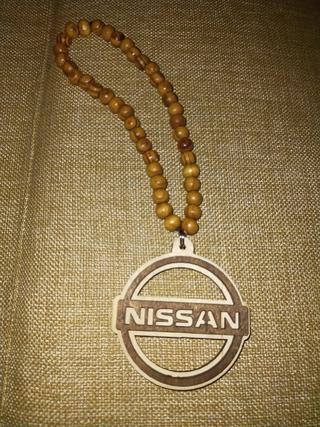 Интересный макет Деревянный брелок с логотипом Nissan для лазерной резки