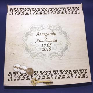 Интересный макет Деревянный макет шкатулки пожеланий для лазерной резки