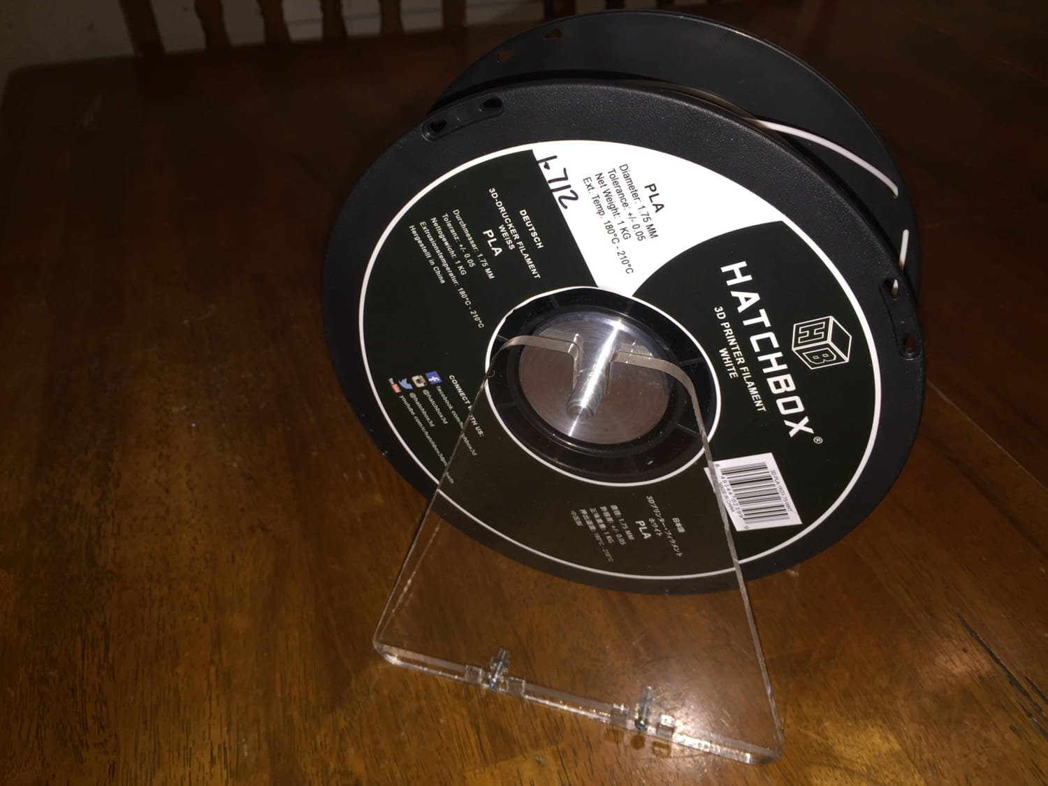 Макет Держатель для катушки филамента 3D-принтера макет для лазерной резки файл DXF