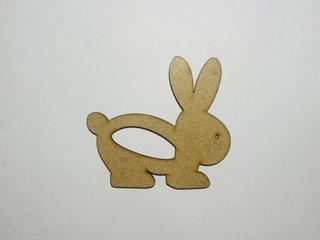 Интересный макет Заготовка для кролика вырезанного на лазерном станке необработанный деревянный вырез