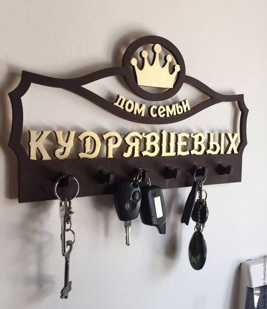 Макет Ключница  макет для станка