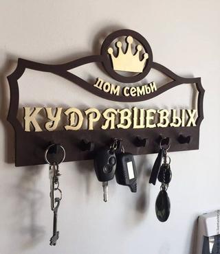 Интересный макет Ключница  макет для станка