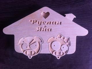 Интересный макет Ключница макет для станка в формате dxf