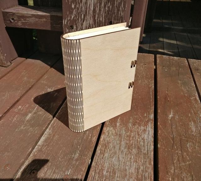 Макет Книжный бокс с задвижкой для лазерной резки 3 мм файл SVG — изображение 3