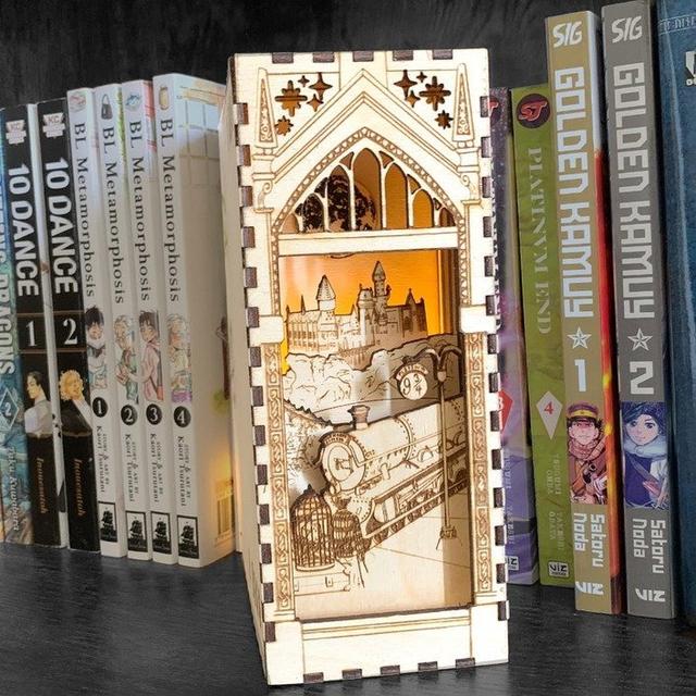 Макет Книжный уголок в стиле Гарри Поттера для лазерной резки — изображение 2
