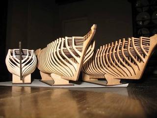 Интересный макет Корабль Nuhun макет для станка DXF файл