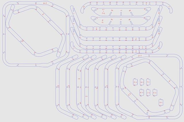 Макет Корзина для фруктов макет для лазерной резки формат DXF 3 мм — изображение 2