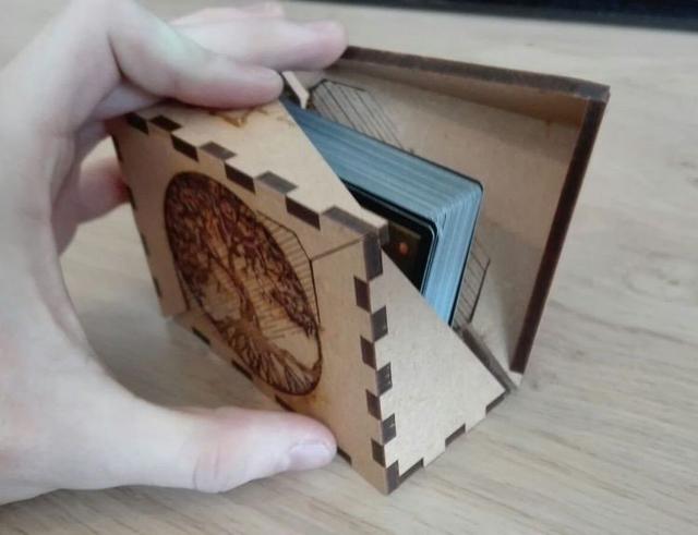 Макет Коробка для колоды карт для лазерной резки файл dxf — изображение 4