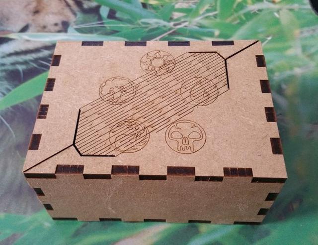 Макет Коробка для колоды карт для лазерной резки файл dxf — изображение 2