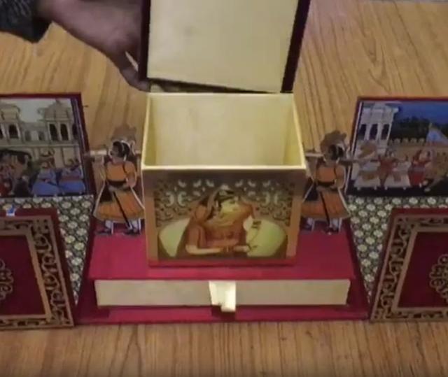 Макет Коробка для приглашений на свадьбу для лазерной резки — изображение 4