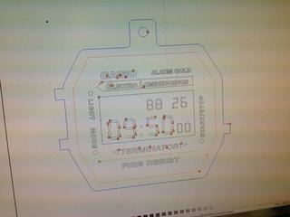 Интересный макет Кулон-подвеска для ожерелья в виде часов Casio в стиле гик для лазерной резки
