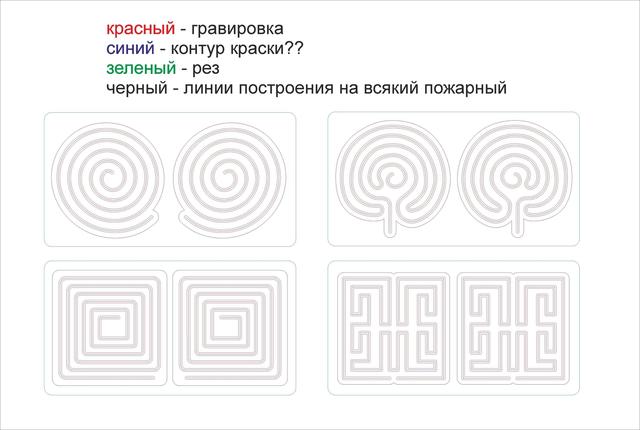 Макет Лабиринт макет для станка