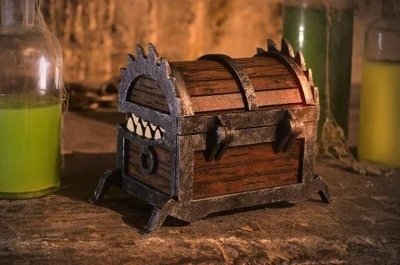 Макет Ларец-сундучок для Хэллоуина макет для лазерной резки