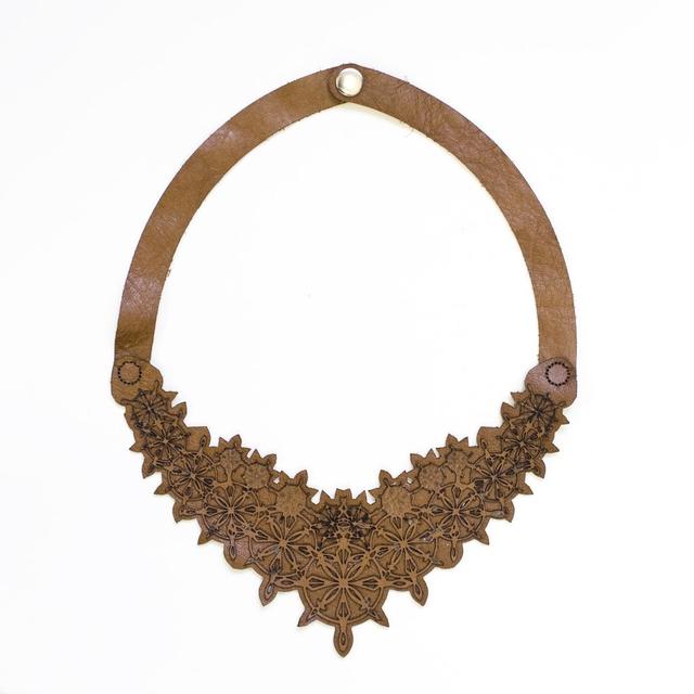 Макет Ледяное кожаное necklace  чертёж для лазерной резки — изображение 2