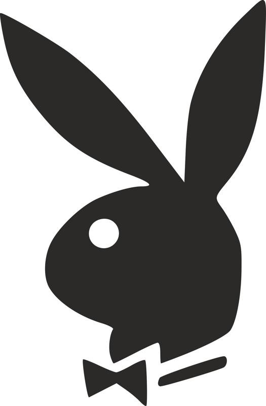Макет Логотип кролика Playboy Макет для станка формат dxf
