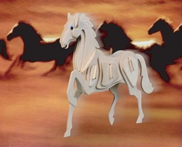 Макет Лошадь Чертёж для станка dxf-файл вариант 1