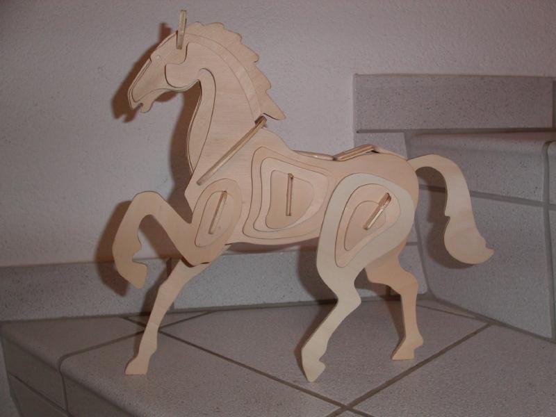 Макет Лошадь Чертёж для станка dxf-файл вариант 3