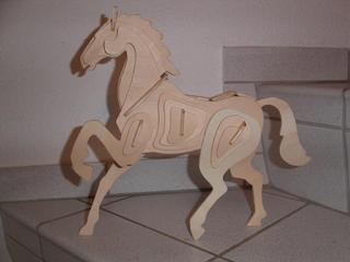 Интересный макет Лошадь Чертёж для станка dxf-файл вариант 3