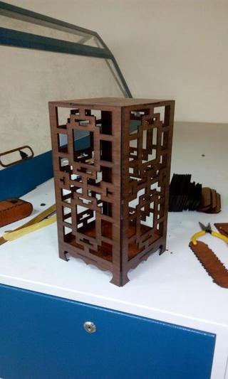 Интересный макет Люминария канто Макет для лазерной резки вариант 1