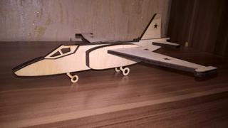 Интересный макет Макет Су-25 для 3D-сборки по лазерным вырезам