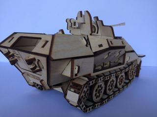 Интересный макет Макет бронированного personnel carrier для лазерной резки 3D-модель деревянная игрушка чертёж для ЧПУ