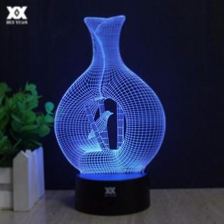 Интересный макет Макет вазы для 3D LED ночника формат dxf