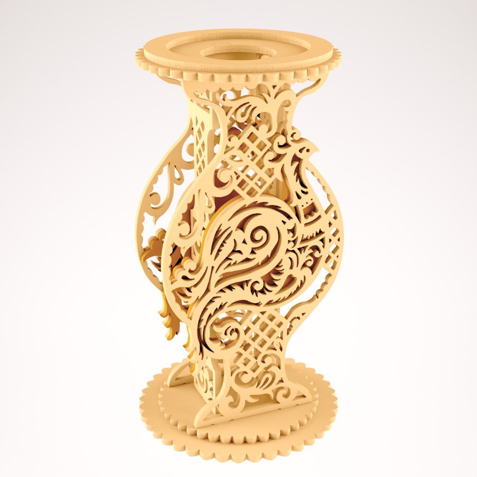 Макет Макет вазы vase в формате dxf для лазерной резки