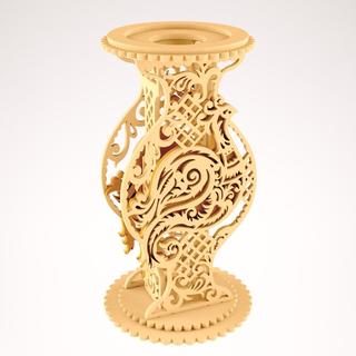 Интересный макет Макет вазы vase в формате dxf для лазерной резки