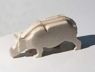 Макет Макет гиппопотама для станка формат dxf