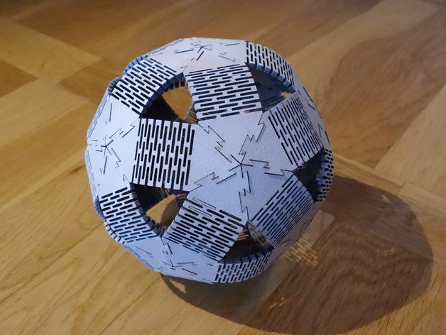 Макет Макет деревянного додекаэдра для лазерной резки формат dxf