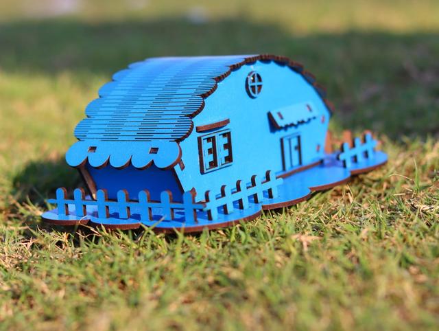Макет Макет деревянного игрушечного дома для лазерной резки 3 мм — изображение 11