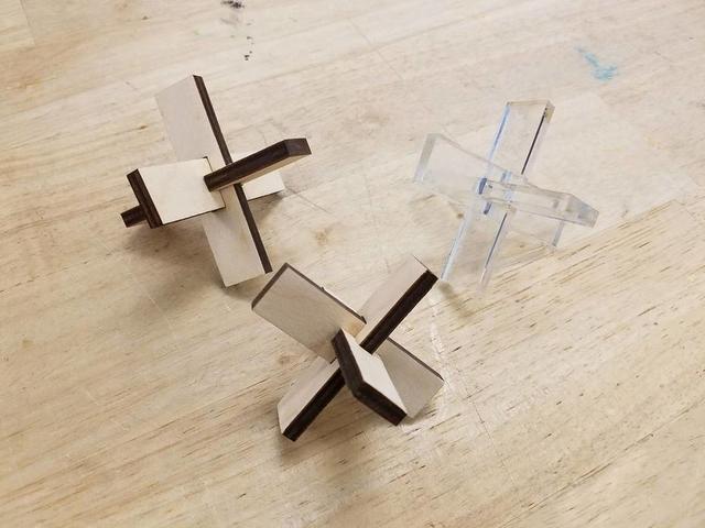 Макет Макет деревянной головоломки для лазерной резки формат dxf