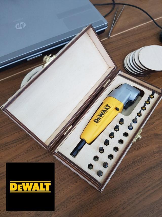 Макет Макет деревянной коробки для лазерной резки под угловую насадку Dewalt — изображение 4