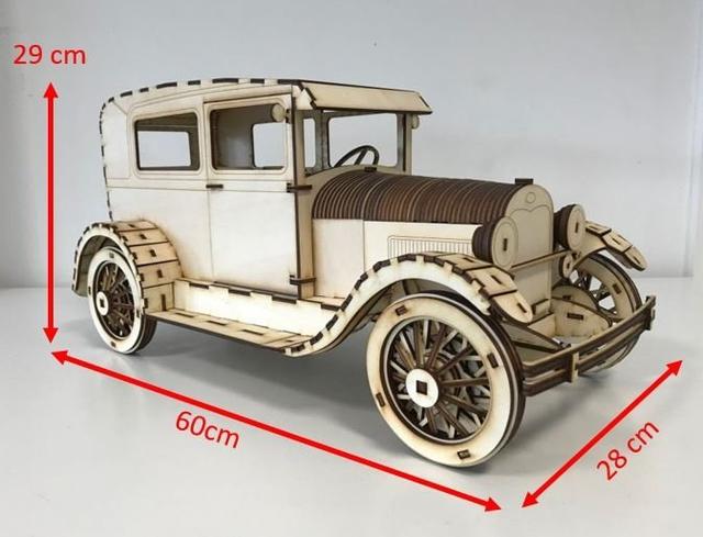 Макет Макет деревянной модели Ford Model A 1927 года для лазерной резки — изображение 3